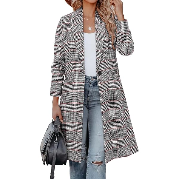 Amazon.com: CHICZONE Womens Notch Lapel Wool Blend Pea Coat Single